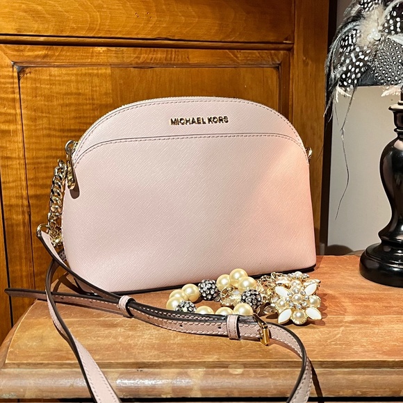 Michael Kors Handbags - MK blush “Emmy” dome crossbody goes with everything!
